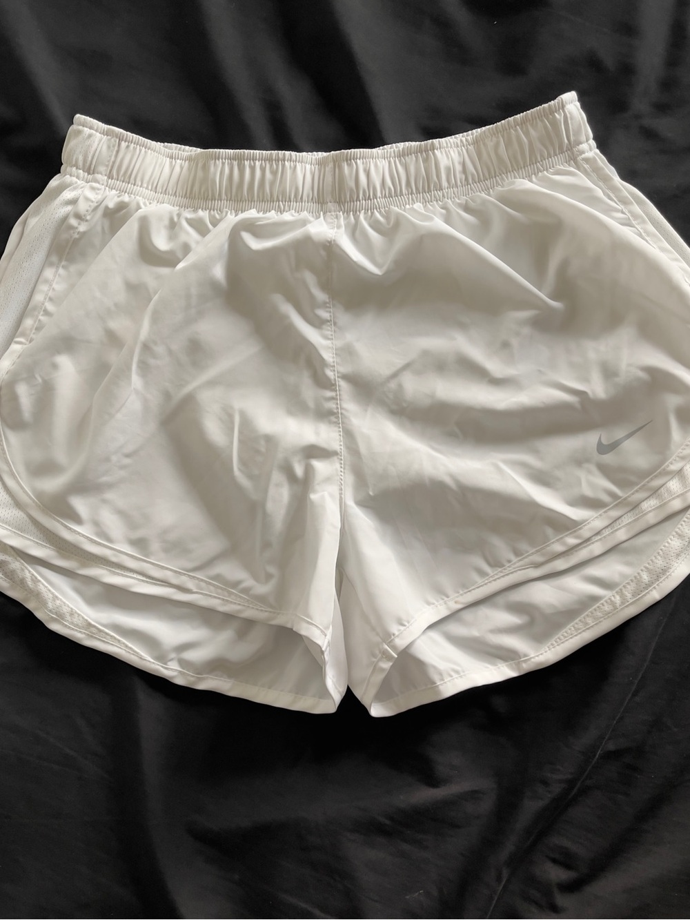 Nike White DriFit Women's Athletic Running Shorts